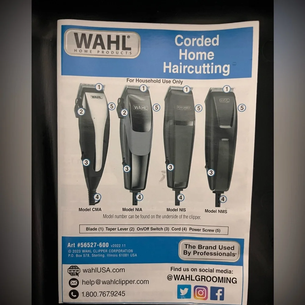 Wahl Professional Haircutting Tools Set - Black